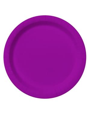 Kit décoration fête violet 8 personnes - Gamme couleur unie