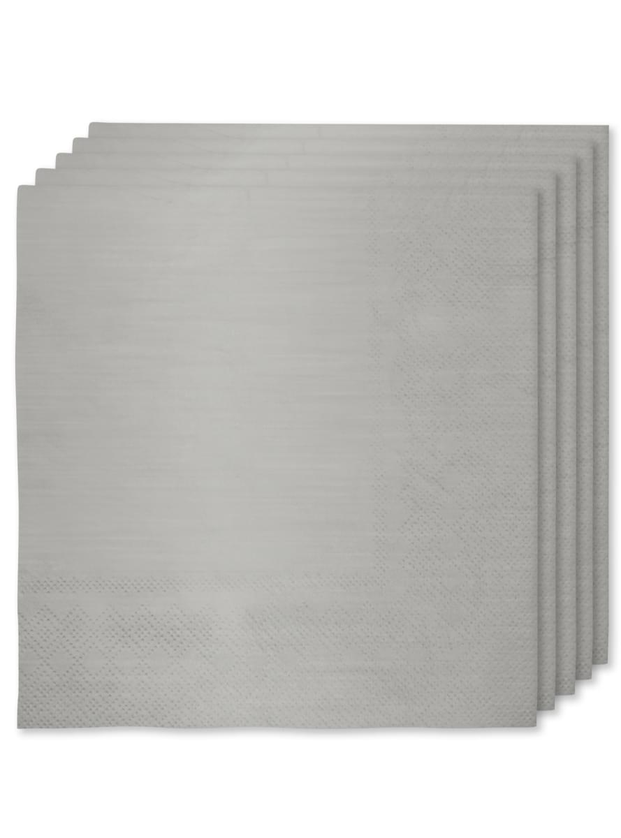Silver Party Decoration Kit for 8 People - Plain Colours