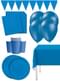 Party Deko Kit Premium marineblau für 8 Personen - Unifarben