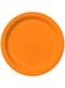 Kit decoración de fiesta color naranja Premium para 8 personas - Colores lisos
