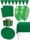 Kit de decor pentru petreceri verde premium pentru 8 persoane - Solid colors