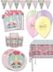 Kit decorazioni per festa di compleanno a tema unicorno Premium per 8 persone - Unicorn Flowers