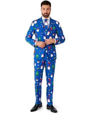 Slavnostno modra Božična obleka - konfekcijska obleka