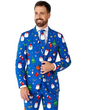 “Festivity Blue” Kerst Pak - OppoSuits