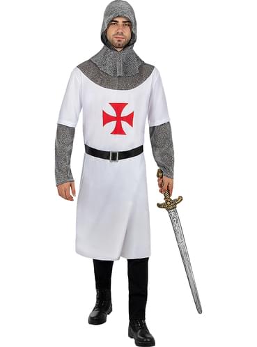 Déguisement Chevalier Médiéval Templier avec Accessoires