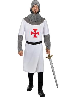Knights Templar Kostyme til menn Plus Size