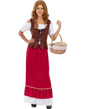 Classic Medieval Tavern Innkeeper Kostyme til kvinner Plus size