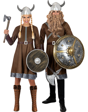 Disfraz de vikingo para mujer talla grande