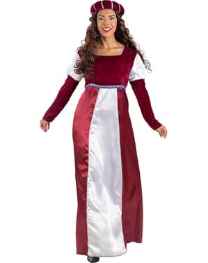 Medieval Princess Kostyme til kvinner
