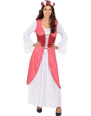 Medieval Princess Costume With Flowers for Women