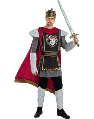 Costum Regele Arthur Deluxe pentru bărbați
