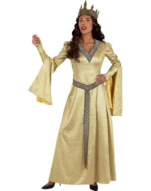 Deluxe Lady Guinevere kostume til kvinder Plusstørrelse