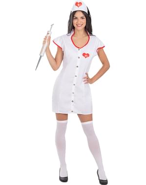 Sexy sykepleier kostyme til dame