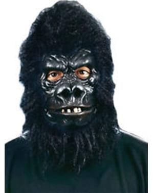 Máscara de gorila peludo para adulto