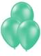 10 balonov menta zelene barve - enobarvni