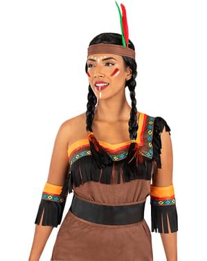 Deluxe indianer kostyme til dame
