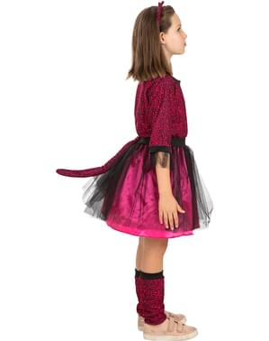 Leoparden Kostüm rosa für Mädchen