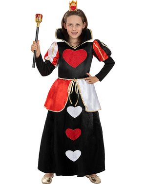 Herzkönigin Kostüm Classic für Mädchen
