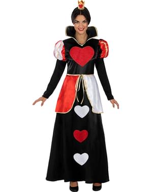 Costum clasic pentru femei Regina inimilor dimensiune mare