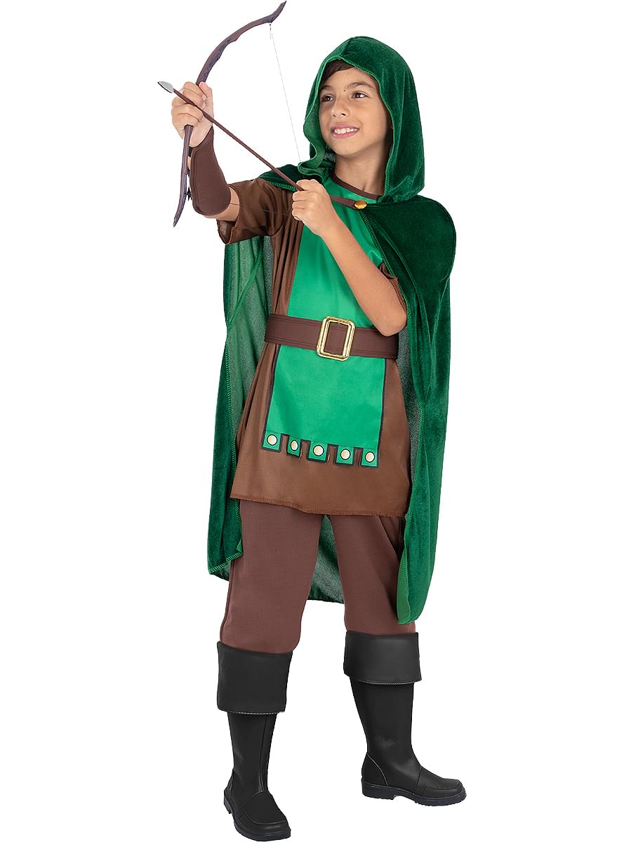 Conjunto de arco e flechas de guerreiro Medieval
