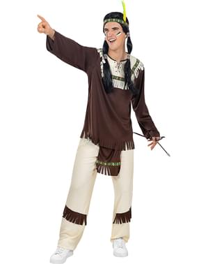 Indianer kostyme til herre plusstørrelse