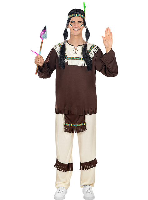 Indianer Kostüm für Herren in großer Größe