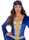 Disfraz de princesa medieval azul para mujer