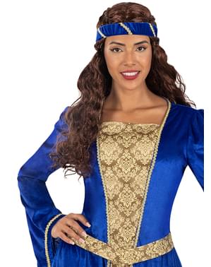 Blauw Middeleeuwse Prinses Kostuum Voor Vrouwen