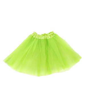 Dámska tylová sukňa tutu - zelená