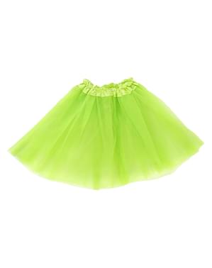 חצאית טוטו בצבע ירוק לנשים