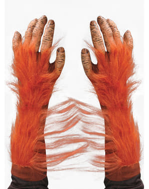 Felnőtt orangután keze
