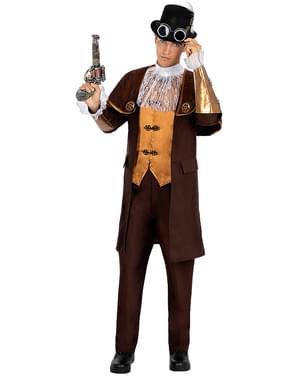 Costum Steampunk elegant pentru bărbați mărimi mari