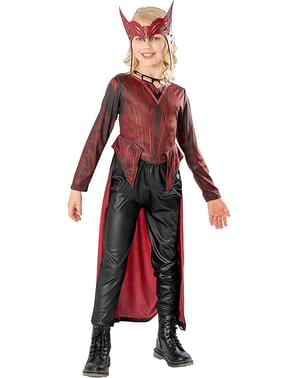 Deluxe Scarlet Witch kostüm fyrir stelpur - Doctor Strange 2