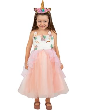 Fato de princesa unicórnio para menina