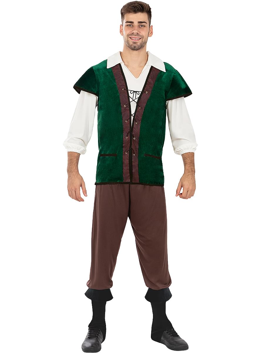 Costume da campagnolo medievale da uomo