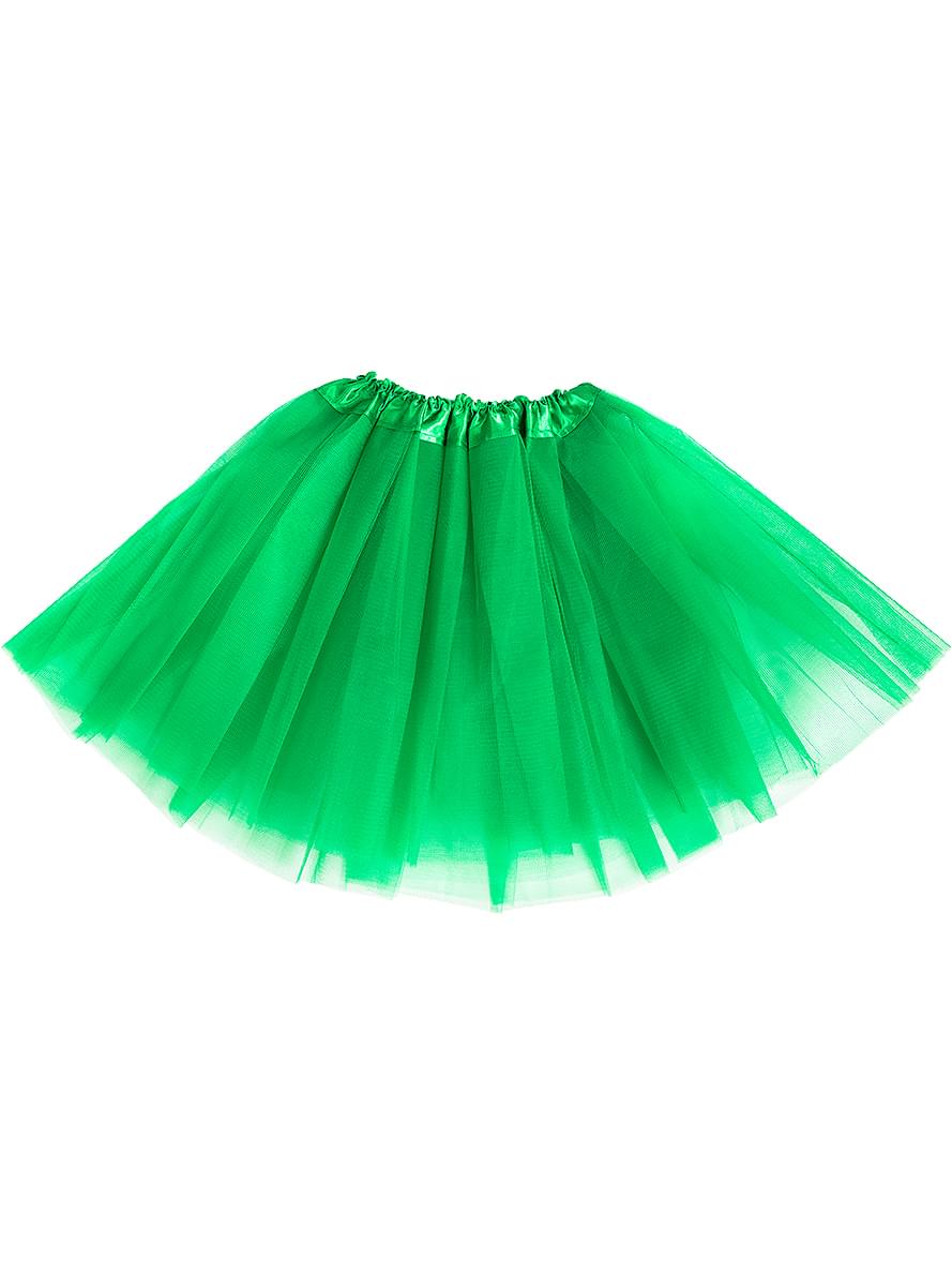 Donkergroene tutu voor meisjes