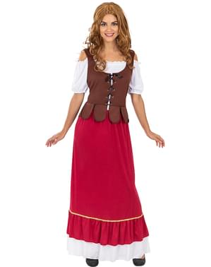 Costum clasic de cârciumăreasă medievală pentru femei dimensiune mare