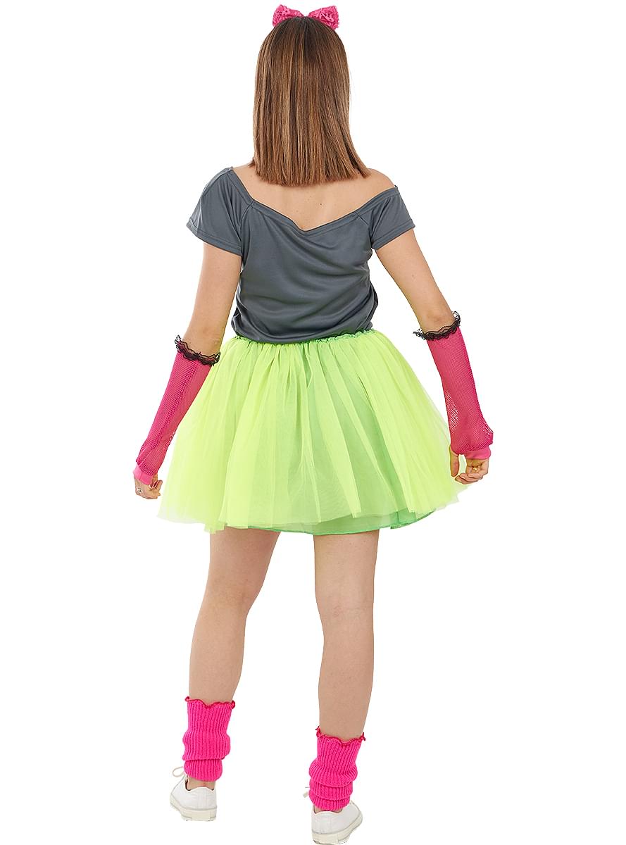 Disfraz de los Años 80 Pop para mujer talla grande