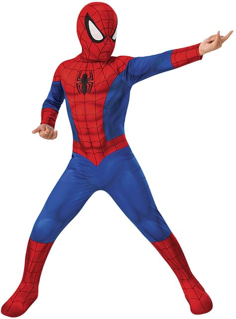 Spiderman Costume Boys kids light up Spider Size T FREE MASK T (2-3)