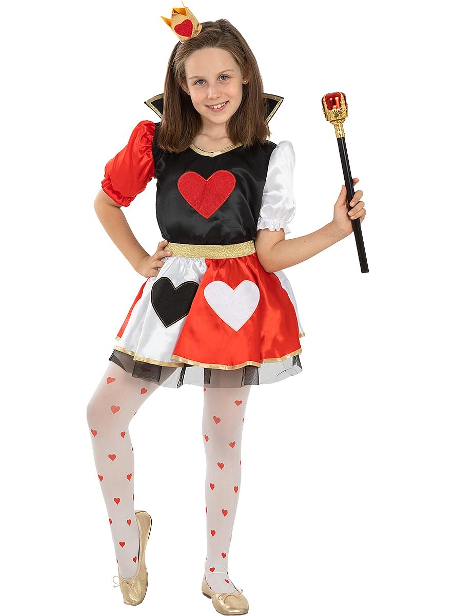 Fato de Rainha de copas para menina