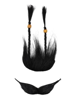 Moustache et bouc de pirate