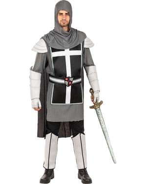 Deluxe middelalderlig ridderkostume til mænd