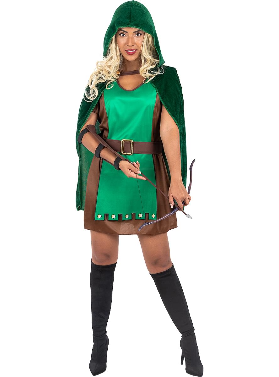 Disfraz de arquera Robin para mujer