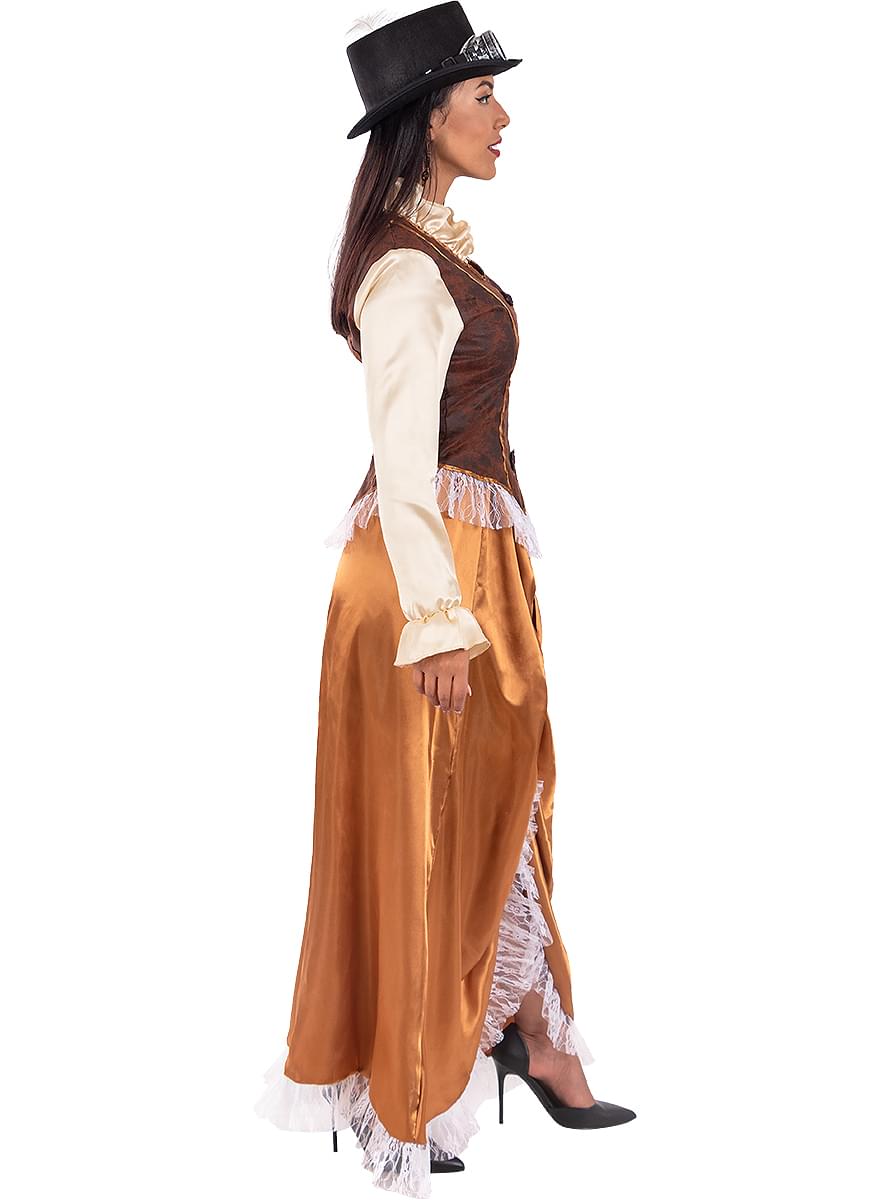 Lang Steampunk-kostuum Voor Vrouwen