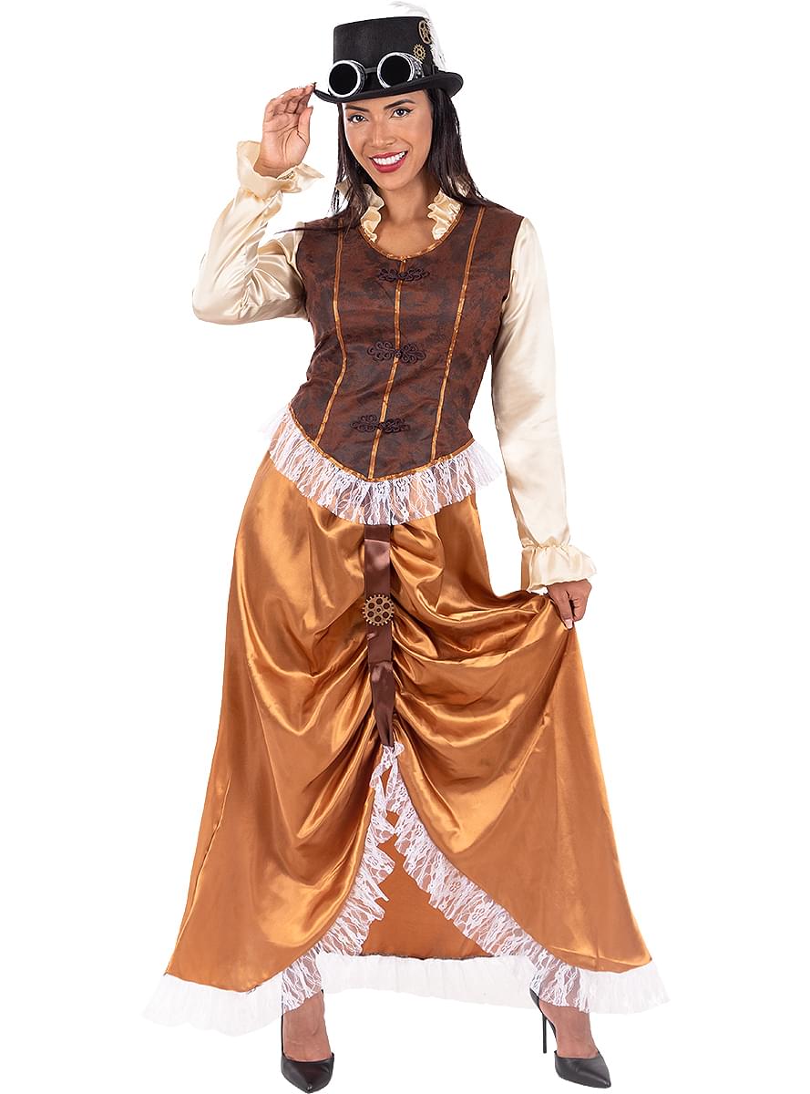 Costume Steampunk lungo da donna