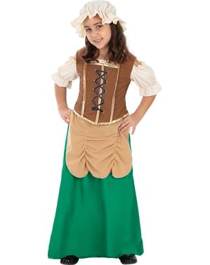 Fato de taberneira medieval para menina