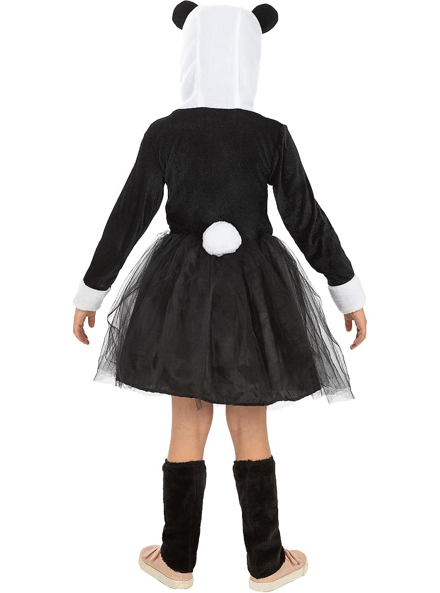 Costum de urs panda pentru fete