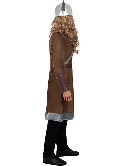 Robe Sorcière Viking & Cape Dentelle Blanche - Déguisement Halloween Femme Grande Taille - Style Médiéval Vintage