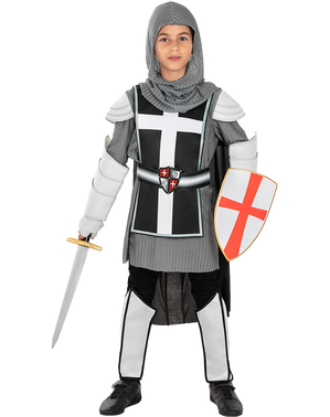 Luksuzan srednjovjekovni viteški kostim za dječake
