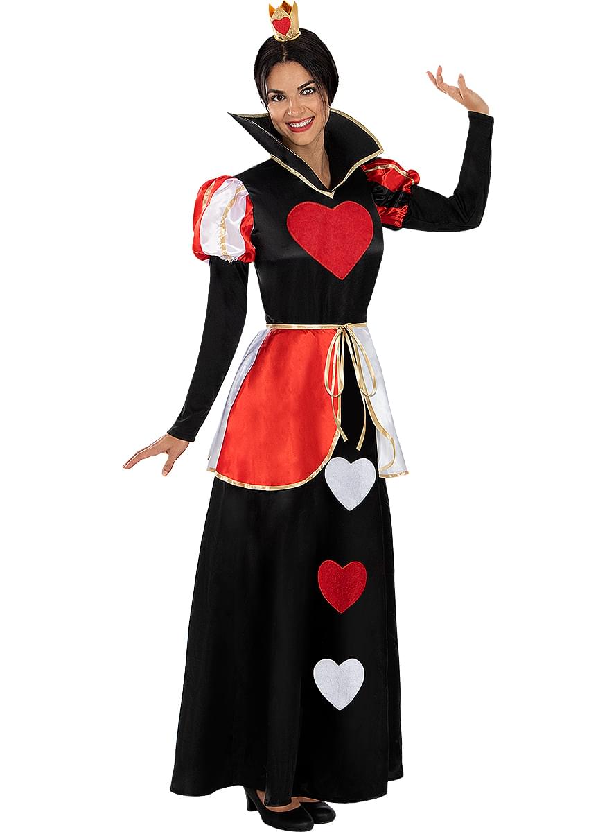Costum clasic pentru femei Regina inimilor dimensiune mare